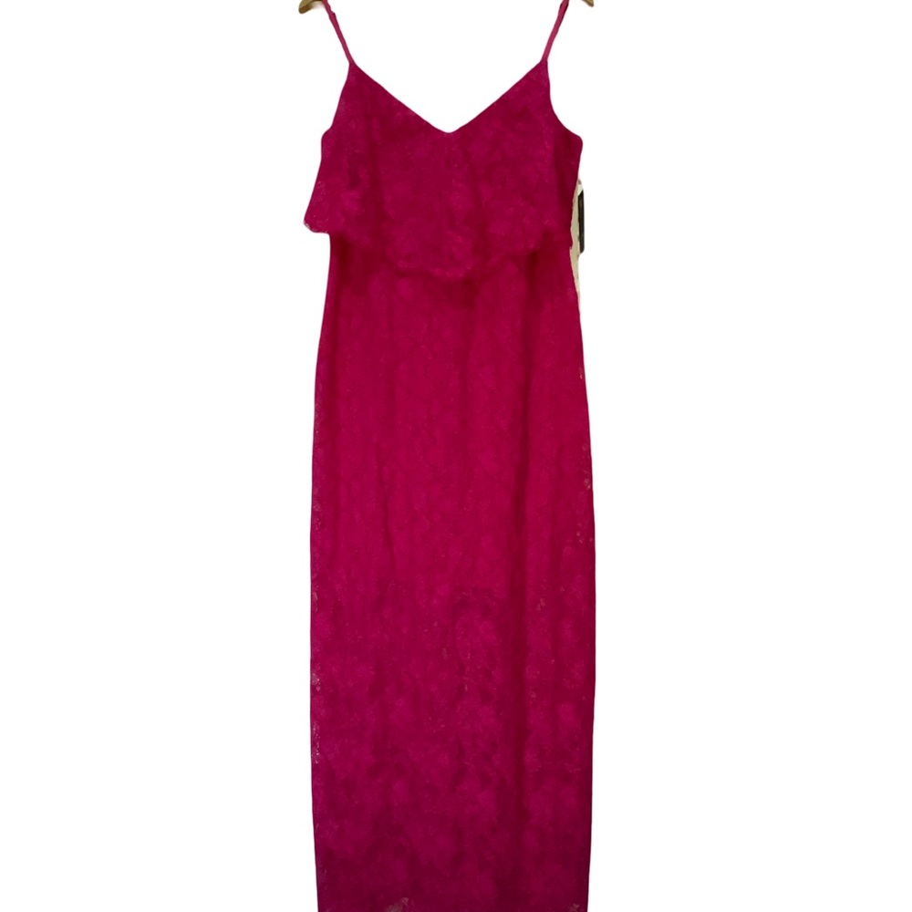 Guess Vibrant Pink Lace Dress